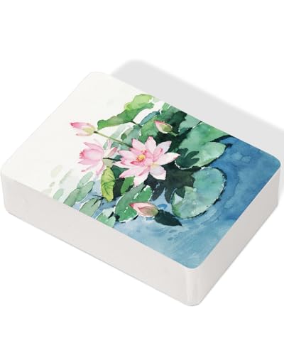 Lightwish 60 Sheets Mini Watercolor Sketchbook 3.5 x 5.1 inch Hot Press 300gsm/140lb, Travel Size Portable Tearable Square Painting Notebook, Square Watercolor Sketch Book Art Paper Sketchbook - size: 3.5 x 5.1 inch