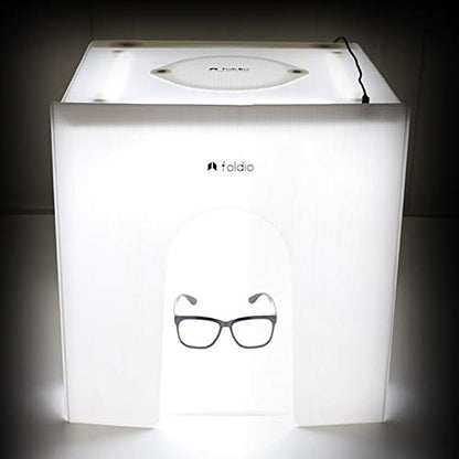 Foldio2 Plus + Extra Lights (15inch Lightbox for Product Photography with Extra Lights / 15" x 15" / Portable Studio, Dimmable LED Chips, CRI 97+, Background Sheet Included) - size: Foldio2 Plus + Extra Lights