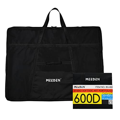 MEEDEN Art Portfolio Bag: 36 x 48 Inch Black Canvas Portfolio Case - size: 36" X 48"
