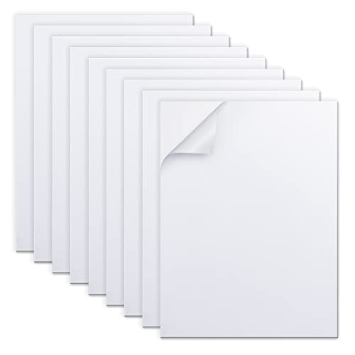 MEARCOOH Self Adhesive Foam Sheets, White 9x12 Inch 2mm Sticky Eva Foam Paper for Crafts Cardmaking Photo Frames Classroom Scrapbooking Christmas Crafts (White 10 Sheets) - color: White Self-adhesive, size: 9X12in-2mm