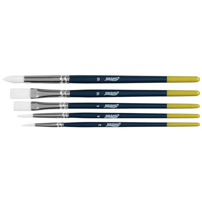 Prang Hobby Paint Brush Set, Assorted Sizes, 5 Brushes/Set, 1 Set - size: 5 Count (Pack of 1)
