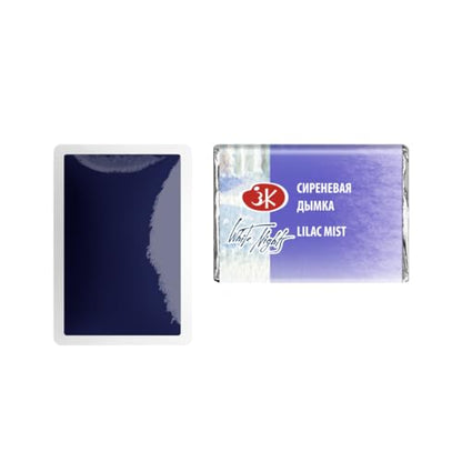 White Nights Extra Fine Artists Grade Professional Granulated Watercolor 2.5 ml Full Pan By Nevskaya Palitra (Lilac Mist) - color: Lilac Mist
