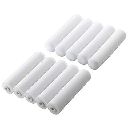 KUPOO 6" Foam Paint Roller Covers High-Density Sponge Refills,Pack of 10 | 6" high-density foam roller covers,10-pack.For latex,oil,water-based paints. - size: 6 inch Foam Covers