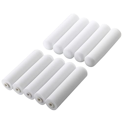 KUPOO 6" Foam Paint Roller Covers High-Density Sponge Refills,Pack of 10 - size: 6 inch Foam Covers