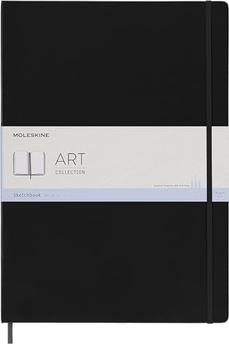 Moleskine Art Sketchbook, Hard Cover, A3 (11.75" x 16.5") Plain/Blank, Black, 96 Pages