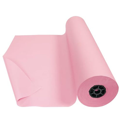Colorations Dual Surface Paper Roll, Pink, 36" x 1000' - color: Pink
