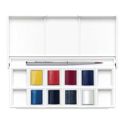 Winsor & Newton Cotman Watercolor Paint Set, 8 Half Pan, Sky Colors Set - style: 8 Half Pan Sky Colors