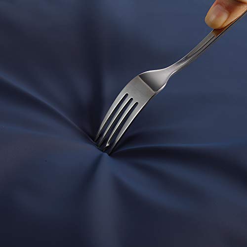 Waterproof PVC Apron, 41.5'' Long, Blue, Unisex Adult, Kitchen Cooking Work Apron - color: Blue-no Pocket