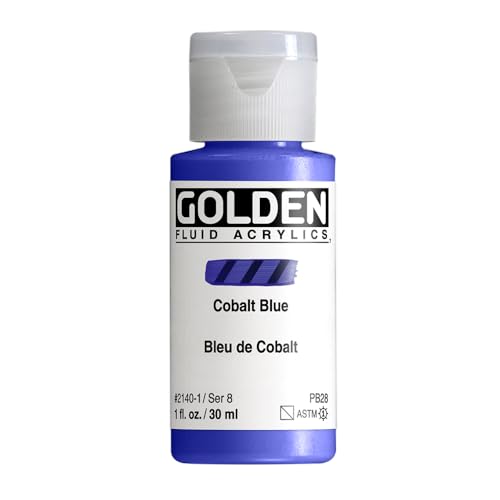 GOLDEN Fluid Acrylics, Cobalt Blue, 1 fl. oz. Bottle
