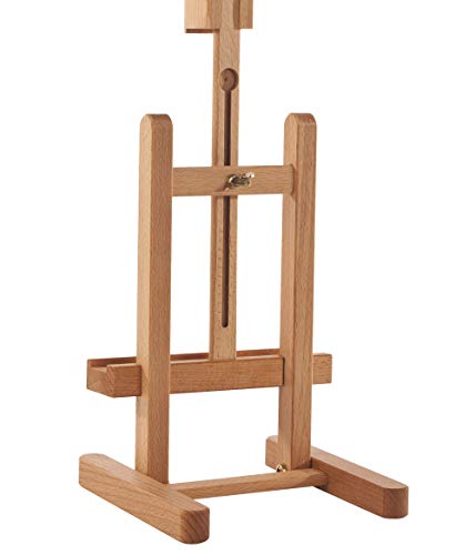 Mabef M/16 Table Easel,Oiled Beech-Wood Miniature Desktop Easel with Adjustable Canvas Height & Angle – Lightweight 0.4 kg/Max Load 0.5 kg – Made in Italy - style: Contemporary