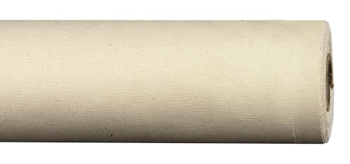 Creative Mark Spectrum Universal Unstretched Cotton Canvas Roll - 84" x 30 Yards 15 oz (17.4 oz Primed) Double Primed, Rich White Acid-Free Acrylic Priming, Canvas Rolls for Painting