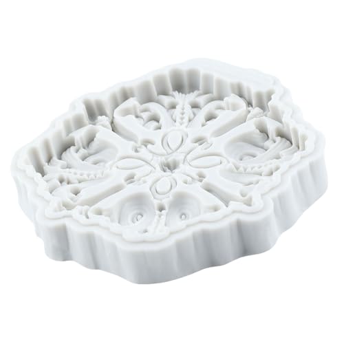 Baroque Scroll Relief Polymer Clay Mold Baroque Lace Silicone Molds | Embossed Sculpture DIY Craft Epoxy Resin Casting Polymer Clay Tools Crafts Air Dry Jewelry Making - color: Style Q