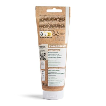PEBEO Origin Acrylics 120ml Matte Acrylic Paint, Titanium White | The covering white - strong highlights and clean opaque passages; high-viscosity matte acrylic in a 120 ml eco-tube. - color: Titanium White