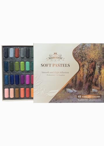 48‑Color Soft Pastels for Artists Professional Grade | Highly Pigmented Pastel Sticks, Professional Grade Art Supplies, Smooth Blendable, For Drawing & Painting, Artists & Beginner