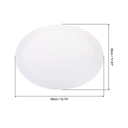 PATIKIL Paint Canvases Panel for Painting, 2 Pack 12x16 Inch Oval Wood Frame Stretched Blank Art Board Panels for Acrylic, Oil, Tempera Painting, White - size: 12x16 Inch