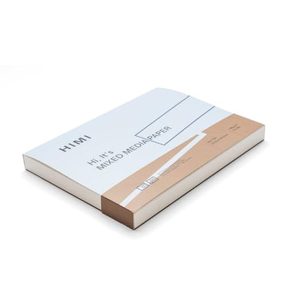 HIMI Mix Media Paper Pad 9X12''(180g/m²) 90 Sheets Mix Paper Pad, Side Wire Bound, Fine Texture, in Gouache Acrylic Art Pad for Sketching, Ink Sketch Book, Art Supplies Drawing Pad Gift (Blue) - color: Blue