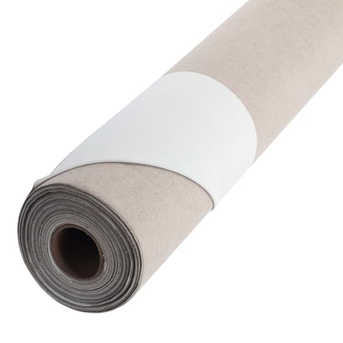 Centurion Deluxe Professional Linen Canvas Roll - 72"x6 yd Medium, 11 oz. Weight, Non-Absorbent, Enhanced Primed Canvas Roll for Oil Painters - size: 72 in x 6 yard