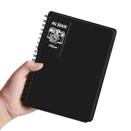 5x7 Black Paper Sketchbook,Spiral Bound Journal Notebook,70 Sheets 110gsm | Acid-Free Drawing Paper Suit Pencil, Ink, And Light Wash. Compact Size Fits Bags, Great For Sketching Anywhere. - color: 1-black paper