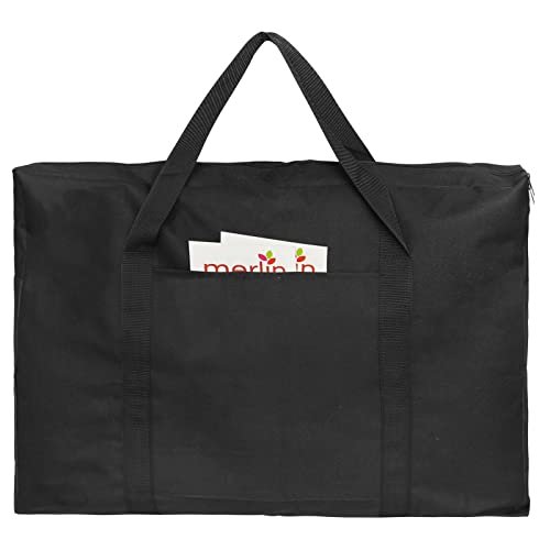 Cupohus 19" x 25" Lightweight Art Portfolio Bag (Edition 2.0) with Outer Pockets and Handle, Student Carry Transport Storage Bag for 18" x 24" Artworks - size: 19" x 25" x 4"