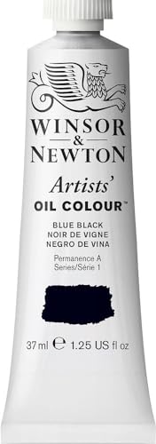 Winsor & Newton Artists' Oil Paint, 37ml Tube, Blue Black - color: Blue Black, style: 1.25-oz Tube
