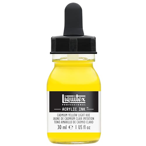 Liquitex Professional Acrylic Ink, 1-oz Jar, Cadmium Yellow Light Hue - color: Cadmium Yellow Light Hue, style: 1-oz Jar