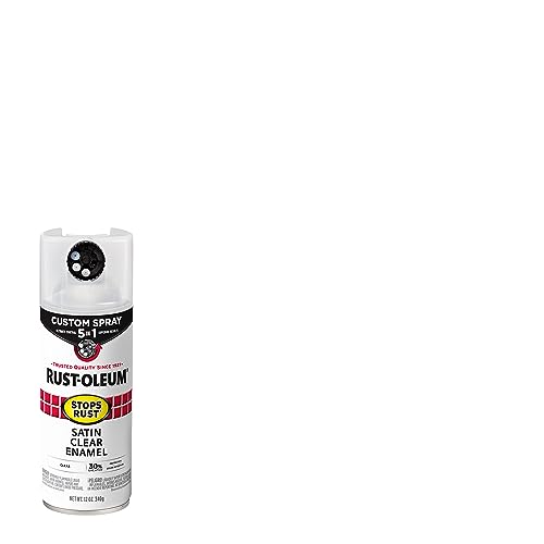 Rust-Oleum Stops Rust Custom 5-in-1 Spray Paint, Satin Clear - color: Satin Clear, size: 12 Ounce (Pack of 1)