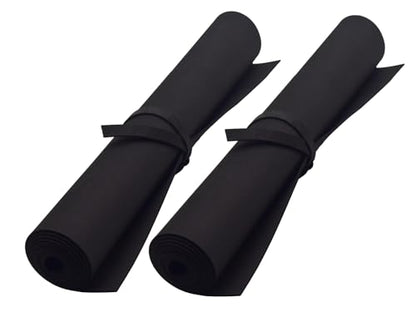 EVA Foam Roll | High Density 85kg/m3 | 2mm Thick | 48"x14" | Ideal for Cosplay, Crafts, DIY Projects (Black 2pcs) - color: Black 2pcs
