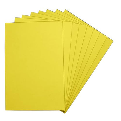 Yellow EVA Foam Sheets, 6 x 9 Inch, 2mm Thick – Foam Paper for DIY Arts and Crafts, School Projects, and More – 8 Pack - color: Yellow