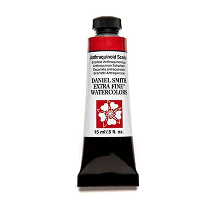 DANIEL SMITH Extra Fine™ Watercolor Paint, 15ml, Tube, Anthraquinoid Scarlet, 0.5 fl oz, (Pack of 1) - color: Anthraquinoid Scarlet