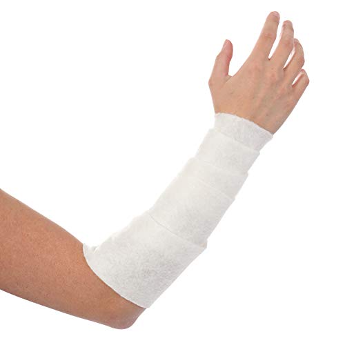 Rolyan Rayon Cast Padding, 4" x 4 Yards, Set of 12 Rolls, Cast Pre Wrap for Skin Friction Protection, Undercast Padding for Clinical and Hospital Use, Prewrap Rolls for Splints, Braces, and Casts - size: 4" x 4 Yards