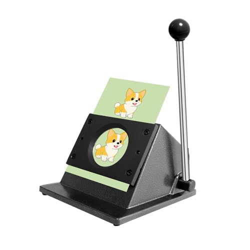 1"/25mm Button Paper Cutter, 1.38”/35mm Diameter Circle Cutter Circle Punch, 1.38”Graphics Punch Cutter, 35mm Die Cut Machine for Making 1"/25mm Mode Buttons Machine(1.38”Cutting Diameter)