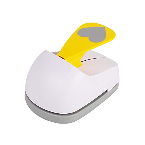 Craft Lever Punch 3 inch Heart Paper Punch Professional Tool for Valentine's Day Paper Crafting DIY Projects，Gifts，Stationery，Education，Greeting Cards Arts Fun Projects - color: Heart