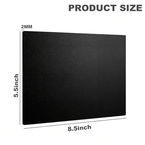 EVA Foam Sheets 5.5 x 8.5 Inch, 2mm Thick 12 Pack Non Adhesive Craft Foam Sheets for Cosplay Armor Props, Scrapbooking, Classroom Art Projects, DIY Handmade & Hobby Craft Supplies (Black) - color: Black