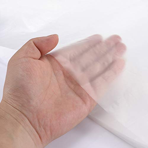 NANJA 13x16Ft Plastic Drop Cloth 1 Mil Clear Tarp for Painting,Furniture | Clear waterproof drop cloth. Protects floors, furniture, carpets from spills & dust.