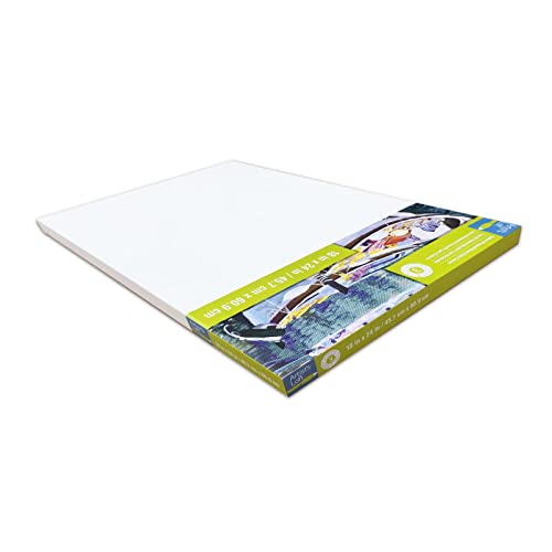Artist's Loft 18" x 24" Level 3 Gallery Wrapped Heavy Duty Canvas - Archival Quality and Acid Free Cotton Canvas for Acrylic and Oil Paints - 1 Pack - size: 18 x 24