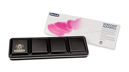 Schmincke - HORADAM AQUARELL color box with 12 finest watercolors, 74312097, metal box, painting set, 12 x 1/1 pans - style: 12 x 1/1 pans