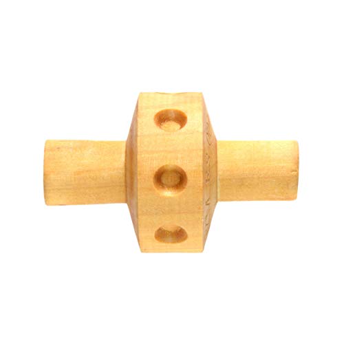 MKM Pottery Tools Wood Small Handle Rollers for Clay (RS-007 Debossed Dots) - size: RS-007 Debossed Dots