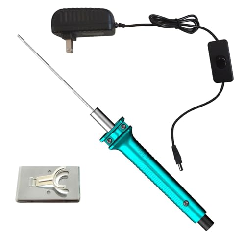 Hot Wire Pen, Electric Hot Wire Cutter Pen 10cm, Styrofoam Cutting Hot Pen Hot Wire Cutting Pen for Amateur DIY Heat Cutting Engraving Pen, Art Making, Foam Carving (blue, 100mm) - size: 100mm