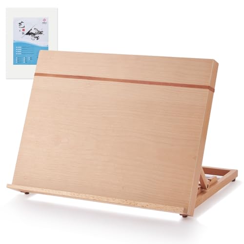 Wooden Table Top Easels for Painting A3 18.5"x14.2" Tabletop Easel - size: A3(18.5"x14.2")