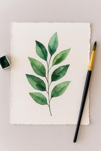 Bitskit 170 GSM Handmade Cotton Deckle Edge Paper – Lightweight, Textured Sheets for Invitations, Stationery, Journals, and Art Projects (Pack of 50) (2.5 x 3.5 inch) - size: 2.5 x 3.5 inch