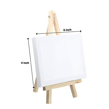 24 Pack Mini Wood Display Easel (8 Inch) - size: 8 Inch