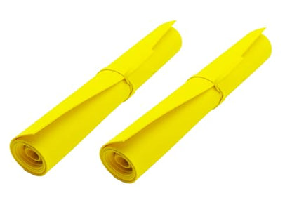 EVA Foam Roll | High Density 85kg/m3 | 2mm Thick | 48"x14" | Ideal for Cosplay, Crafts, DIY Projects (Yellow 2pcs) - color: Yellow 2pcs