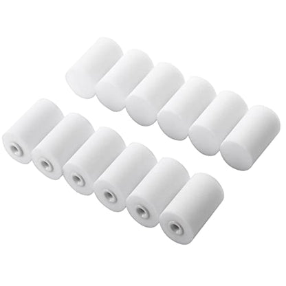 KUPOO 2" Foam Paint Roller Covers High-Density Sponge Refills,Pack of 12 | 2" mini foam roller refills.High-density covers.Smooth,lint-free.For trim,cabinets,doors,corners,DIY. - size: 2 inch Foam Covers