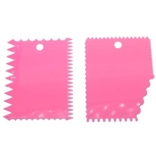 FDXGYH Clay Scraper Set 6pcs Pottery Clay Sculpture Knife Plastic Scraping Handle Carved Industrial DIY Clay Texture Scraper Tool (Pink)