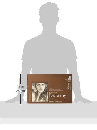 Strathmore (400-6 400 Series Drawing, Medium Surface, 12"x18", 24 Sheets , White - color: Cream, size: 12x18