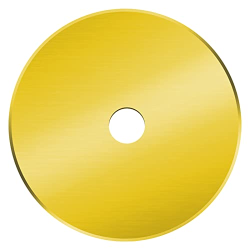 60mm Rotary Cutter Blades 5-Pack Titanium Replacement Blades Fits Fiskars, OLFA,Martelli,Dremel,Truecut,DAFA for Quilting Scrapbooking Sewing Arts & Crafts Sharp and Durable Cutter Blade for Fabric - color: Titanium Plating (60mm 5pcs)