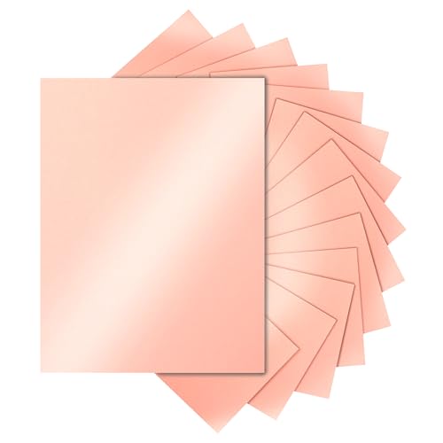 Silunkia 28 Sheets Pink Shimmer Cardstock 8.5 x 11 Craft Paper 92lb | Premium Glossy Paper Card Stock for DIY Cards Making, Anniversaries, Wedding Invitations, Greeting Cards - color: Pink, size: 28 Sheets