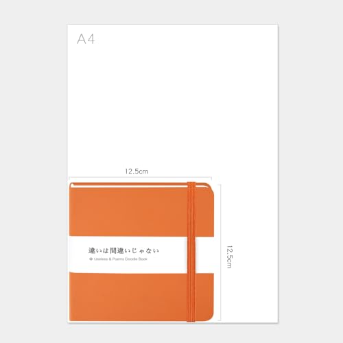 5x5" Sketchbook,Pocket Hardcover Notebooks,Sketch Books for Drawing Writing | 80gsm Blank Pages,96Sheet/192Pages,PU Leather Cover,Portable Small Size for Sketching,Diary Memo Planner.Orange - color: A-PU-Orange