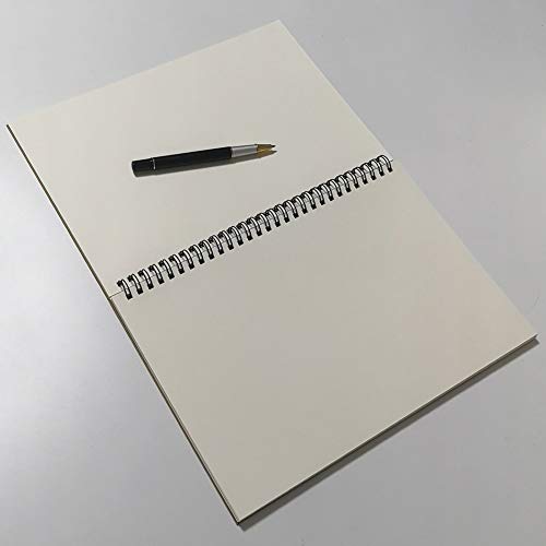 YUREE B5 Spiral Notebook/Spiral Journal Unruled, 100gsm Thick Blank Paper & Hard Kraft Cover, 65 Sheets (130 Pages), 3-Pack, 10.5" x 7.2", Blue - color: Blue