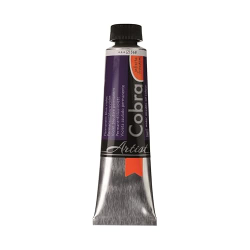 Cobra Water-Mixable Oil Color 40 ml Tube - Permanent Blue Violet
